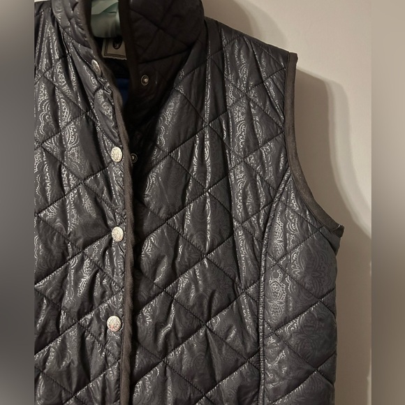 OUTBACK TRADING CO Womens Size XL GRAND PRIX quilted Black Vest - Picture 2 of 16
